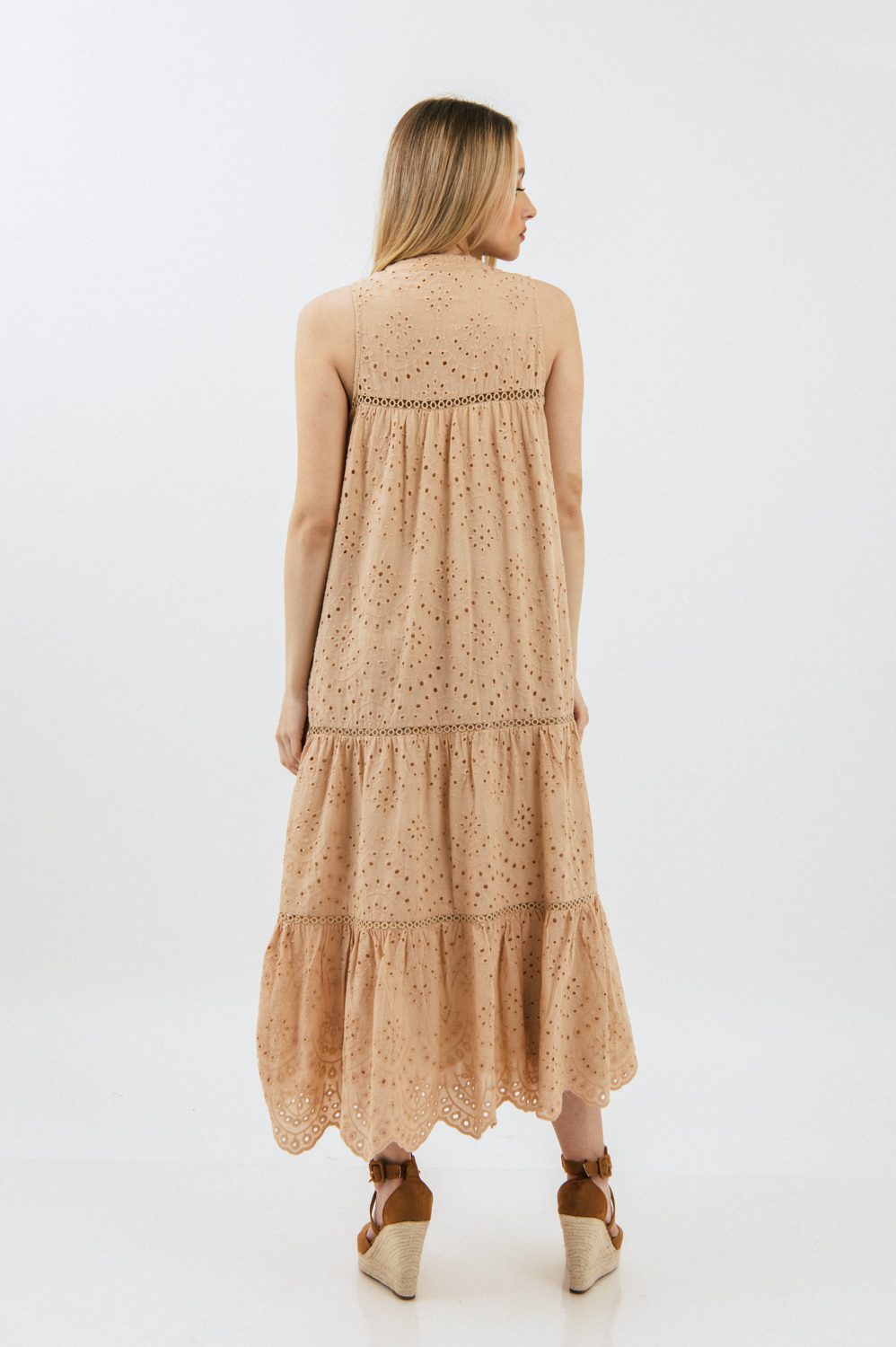 Φόρεμα maxi κηπούρ A γραμμή