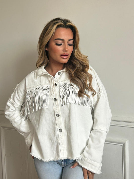 Jacket denim cotton detailed