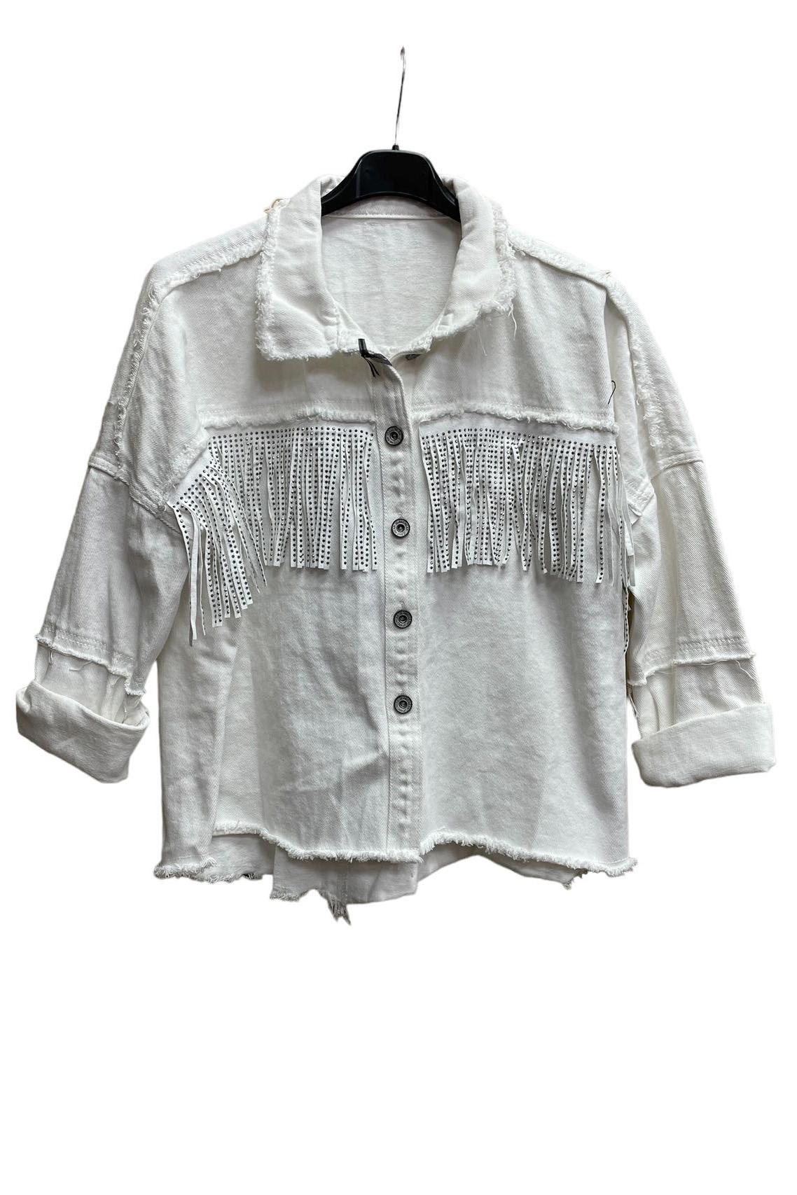 Jacket denim cotton detailed