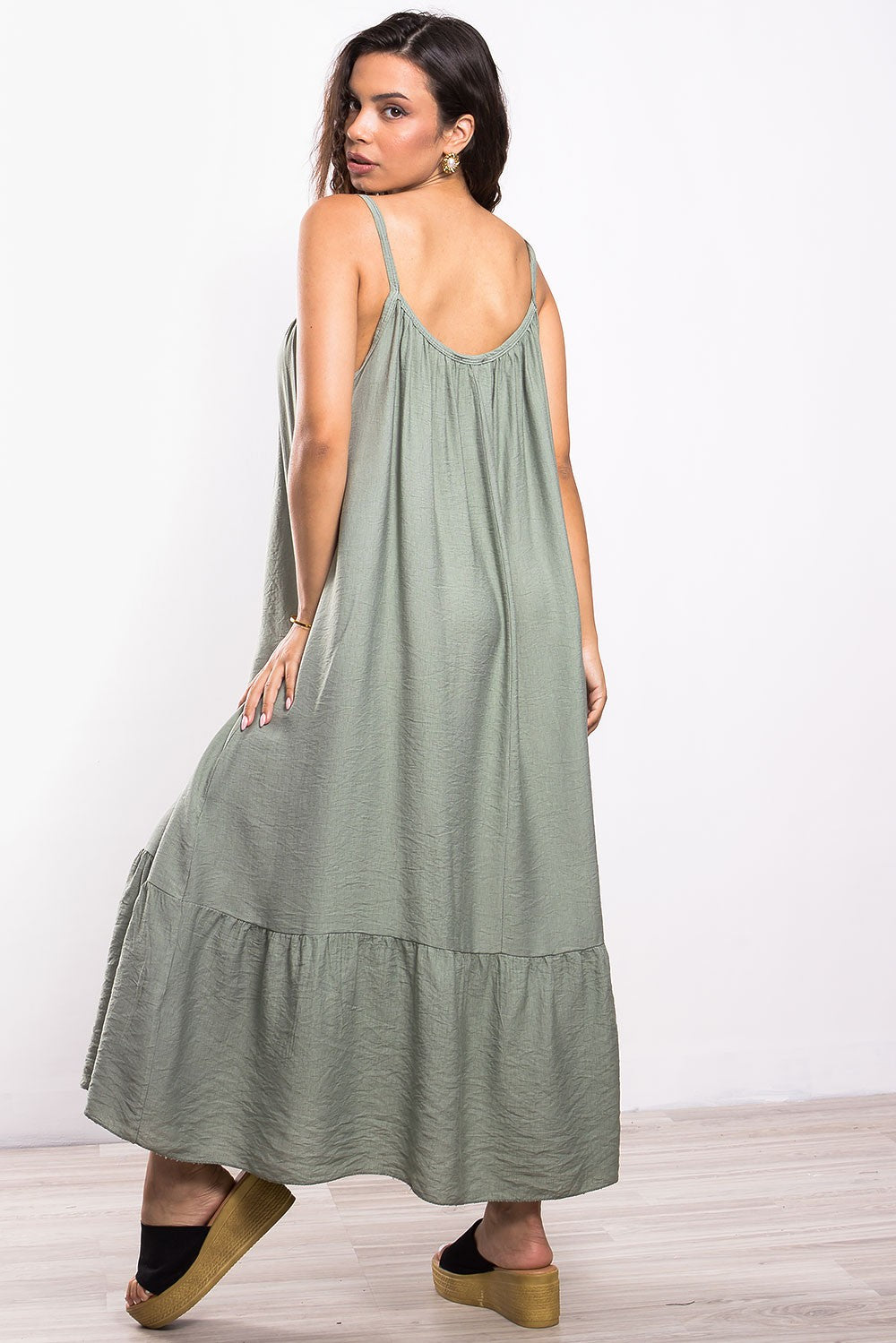 Φόρεμα maxi ραντάτο oversized