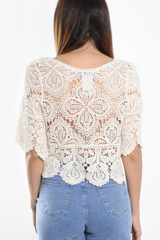 Top δανδέλα βελονάκι