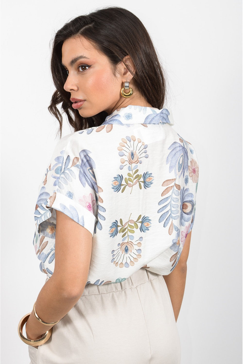 Πουκάμισο floral printed