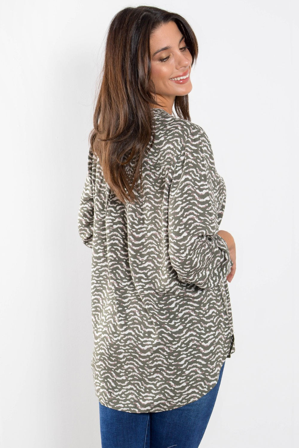 Tunic printed oversized