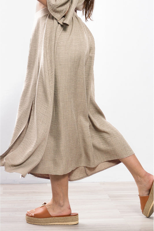 Φούστα crepe με άνοιγμα