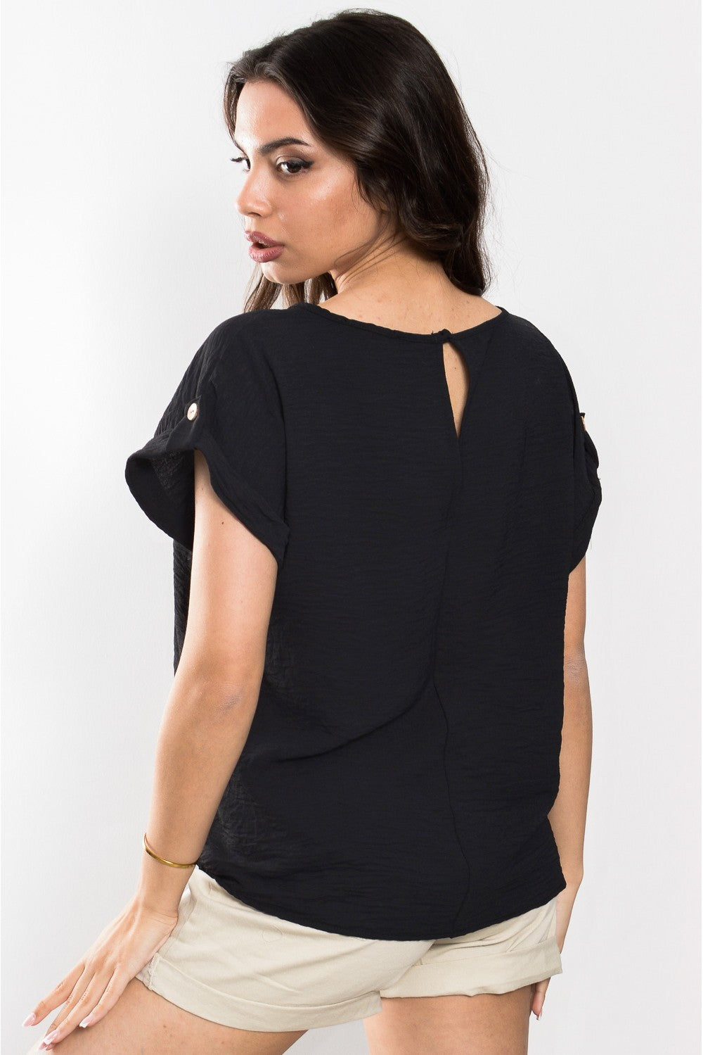 Μπλούζα crepe detailed