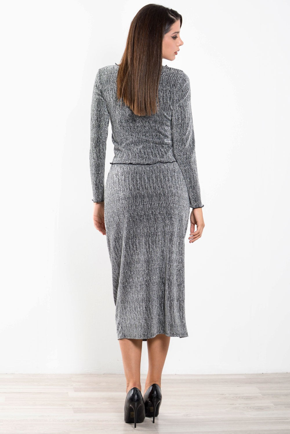 Σετ lurex τοπ & φούστα