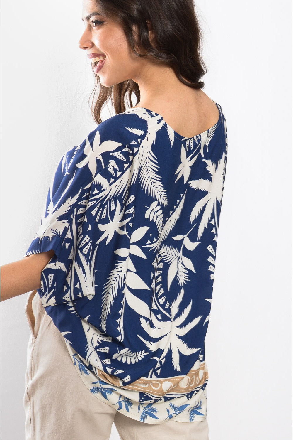 Μπλούζα loose floral