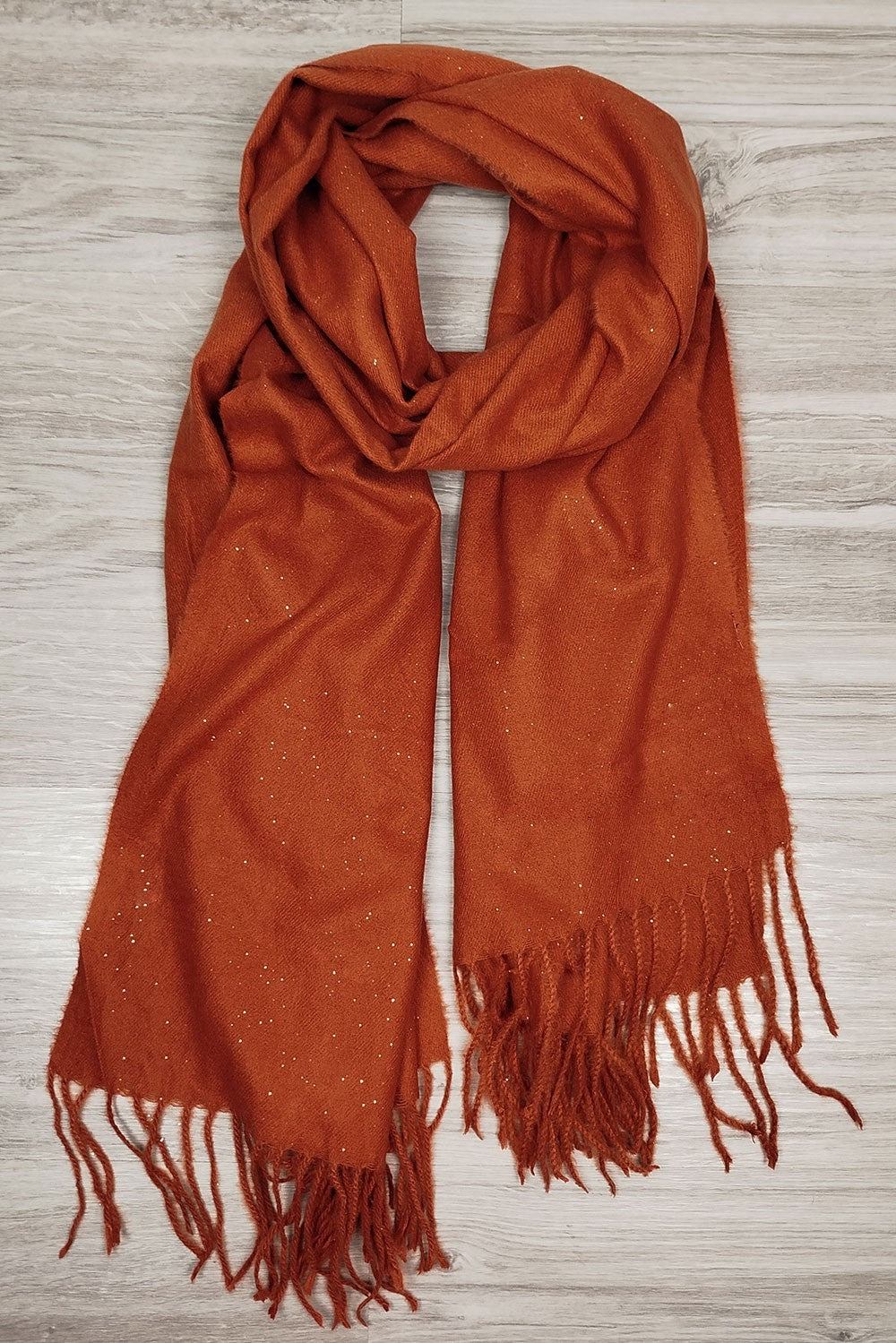 Κασκόλ - Πασμίνα με κρόσσια και strass