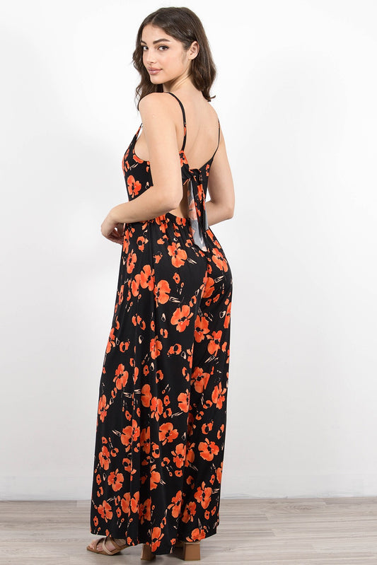 Ολόσωμη φόρμα floral εξώπλατη