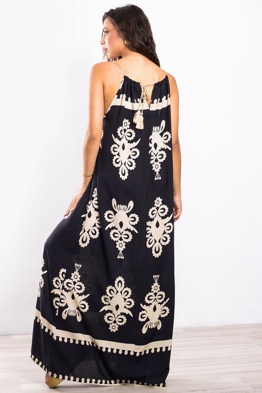 Φόρεμα maxi boho printed