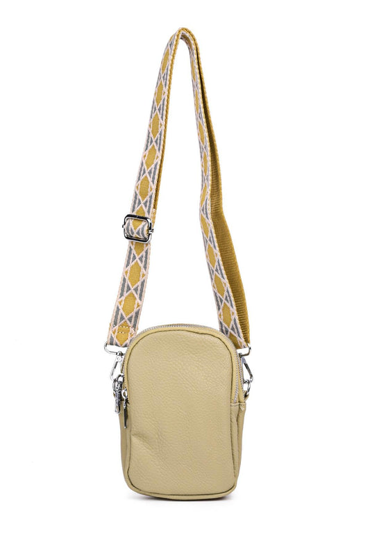 Clutch bag δερματίνης με ιμάντα