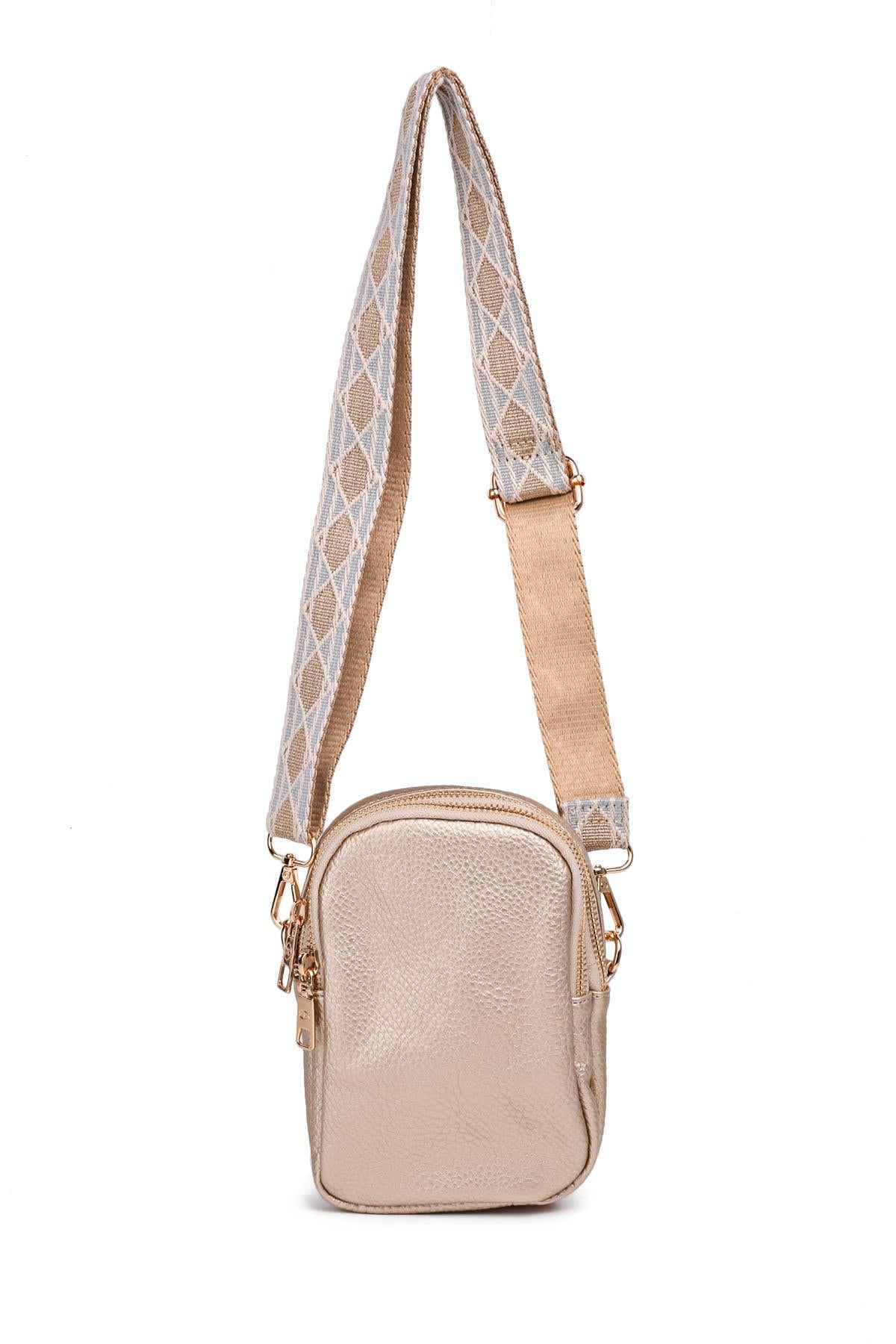 Clutch bag δερματίνης με ιμάντα