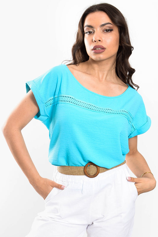 Μπλούζα crepe detailed