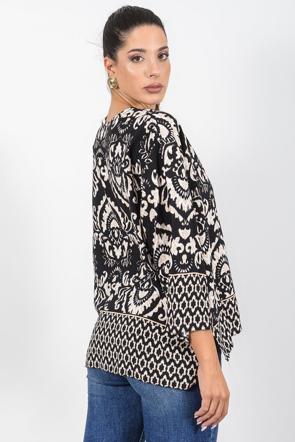 Μπλούζα rayon ethnic printed