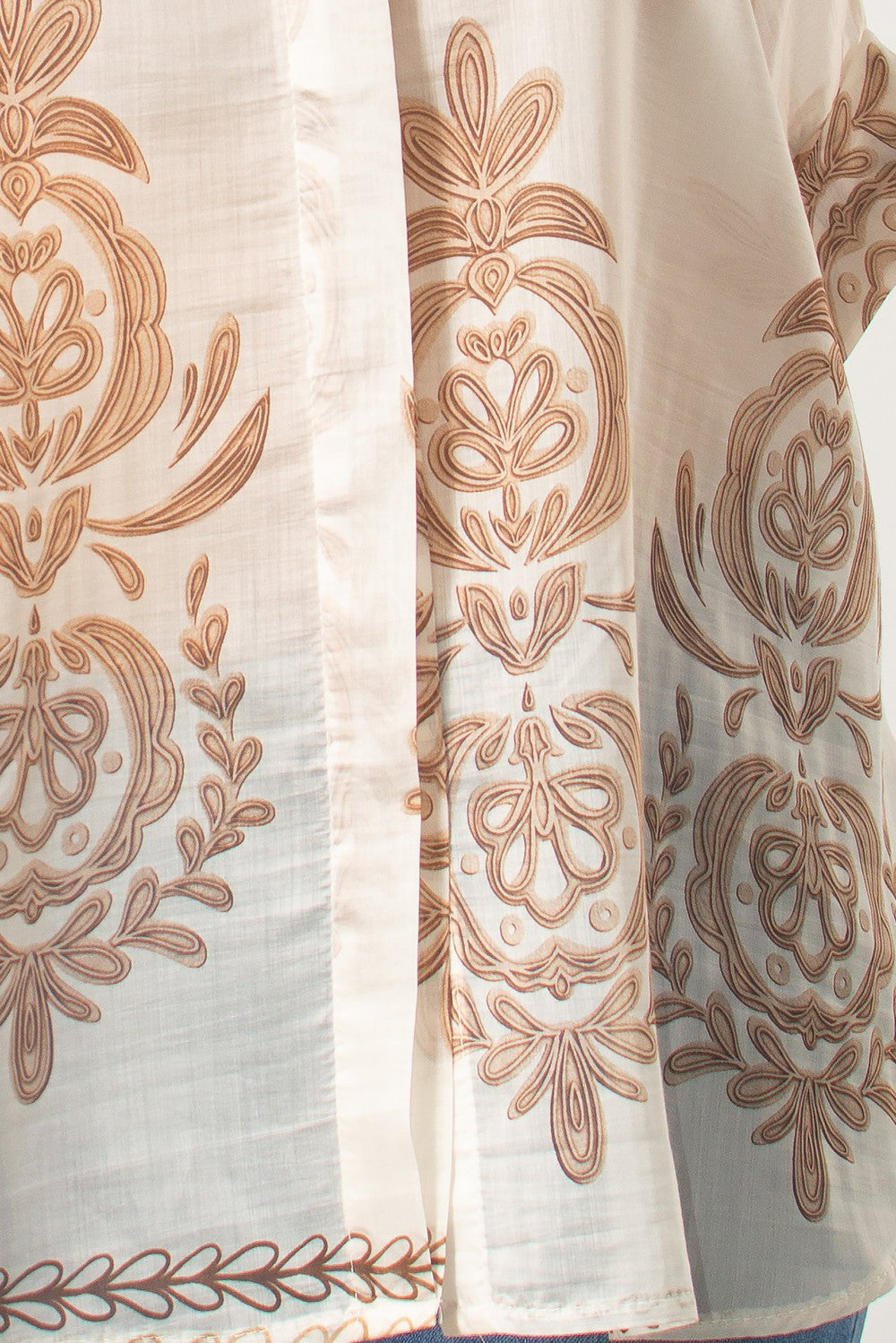 Πουκαμίσα tunic με ethnic τύπωμα