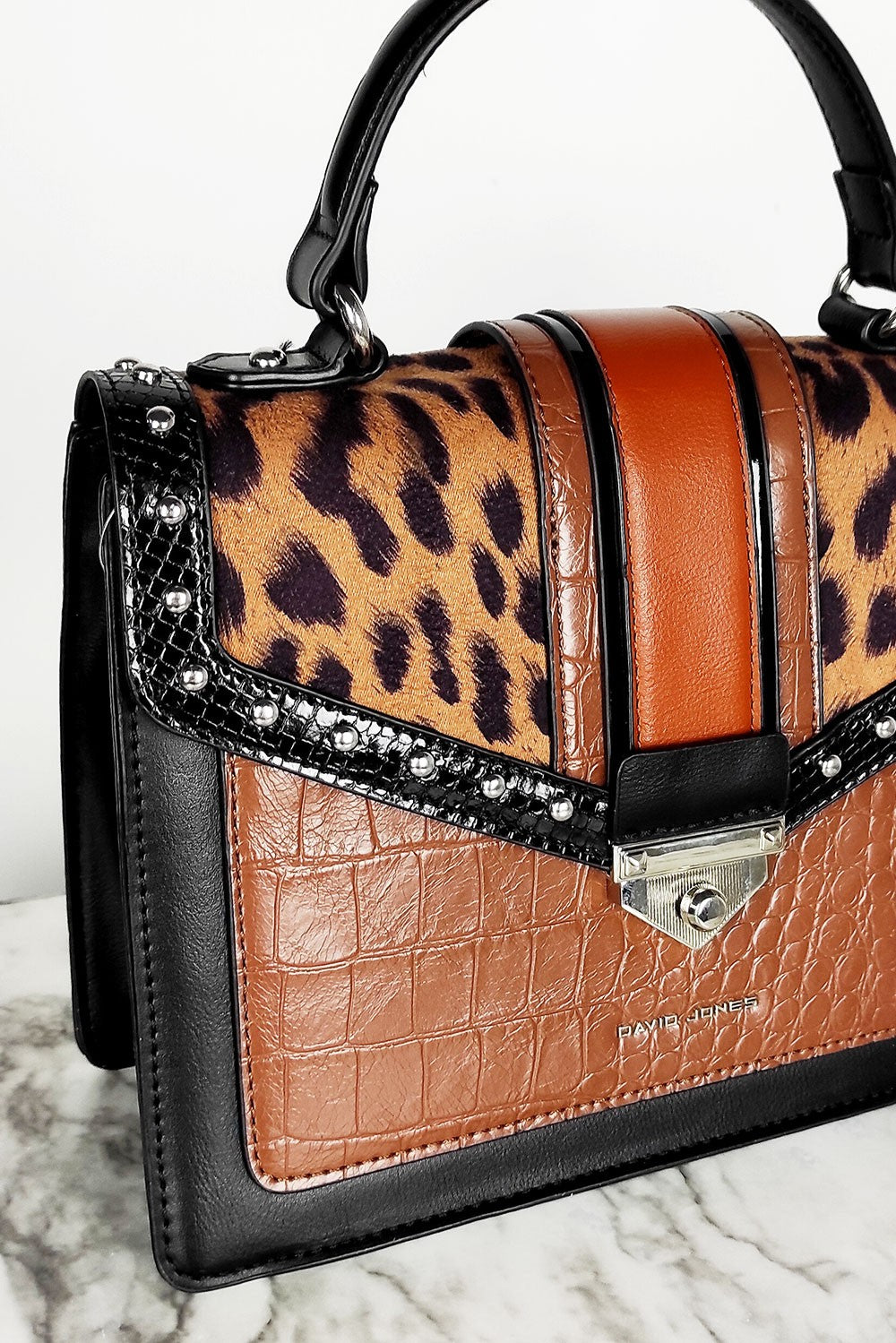 Τσάντα δερματίνης leopard printed