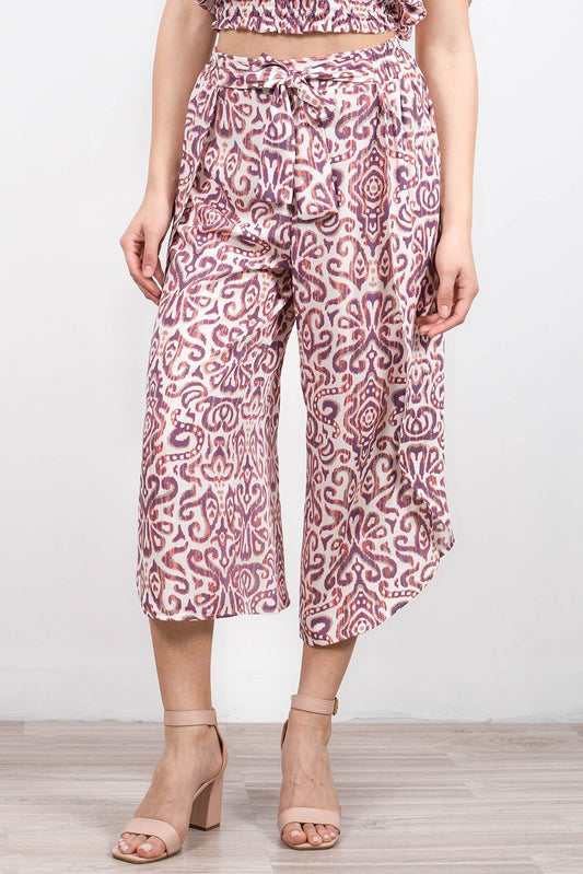 Σετ τοπ και ζιπ κιλότ