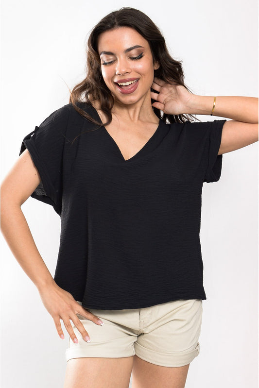 Μπλούζα crepe detailed