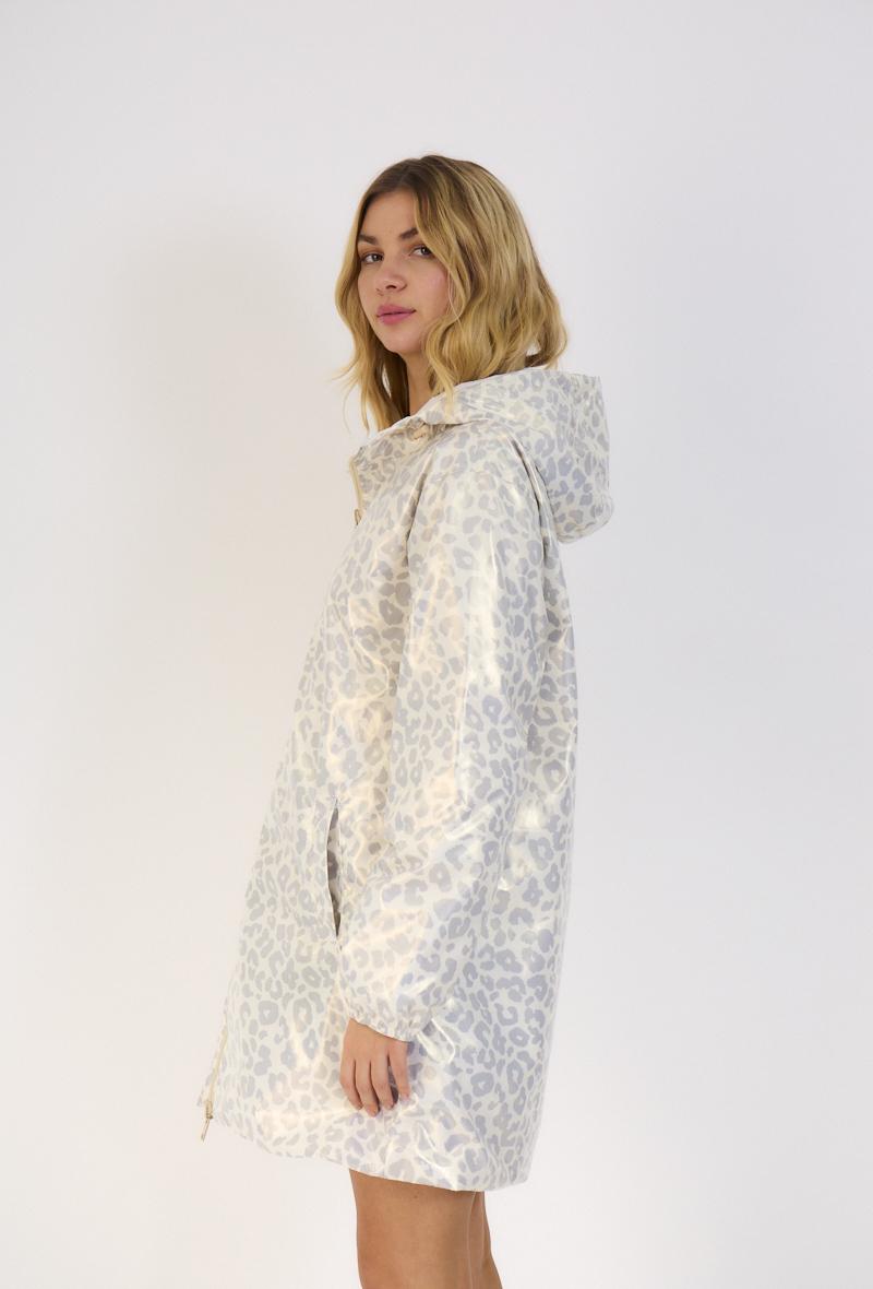 Parkas double face animal printed