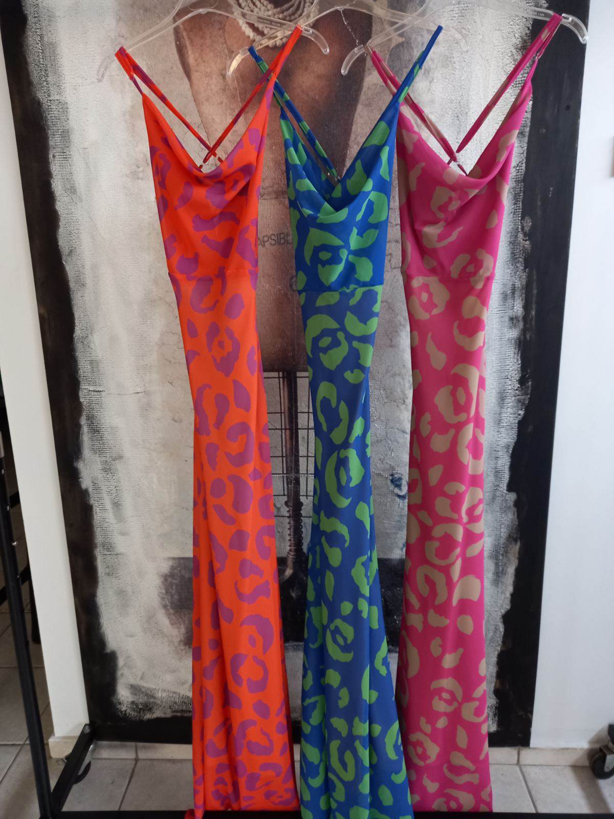 Φόρεμα maxi printed γοργονέ