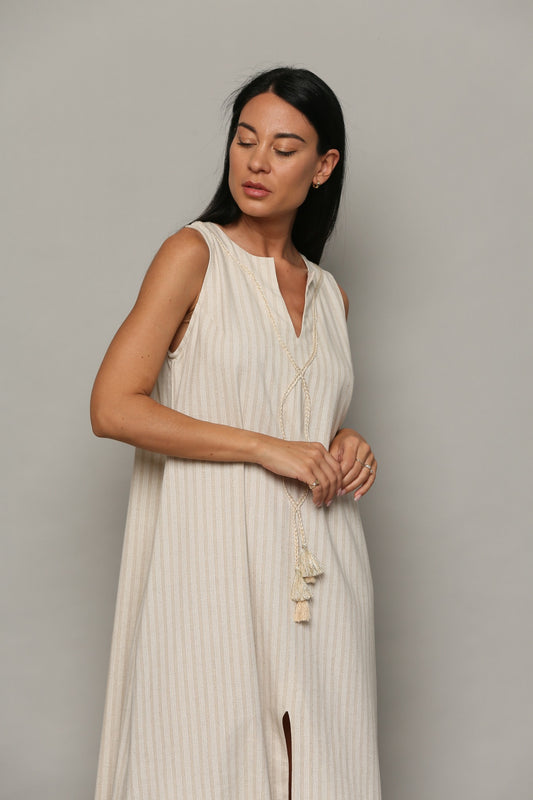 Φόρεμα maxi ριγέ