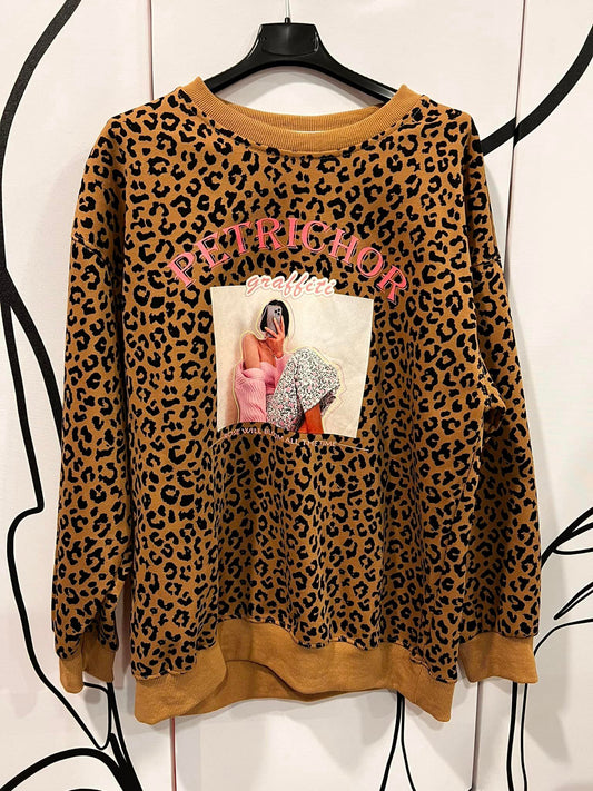 Pullover animal printed με στάμπα