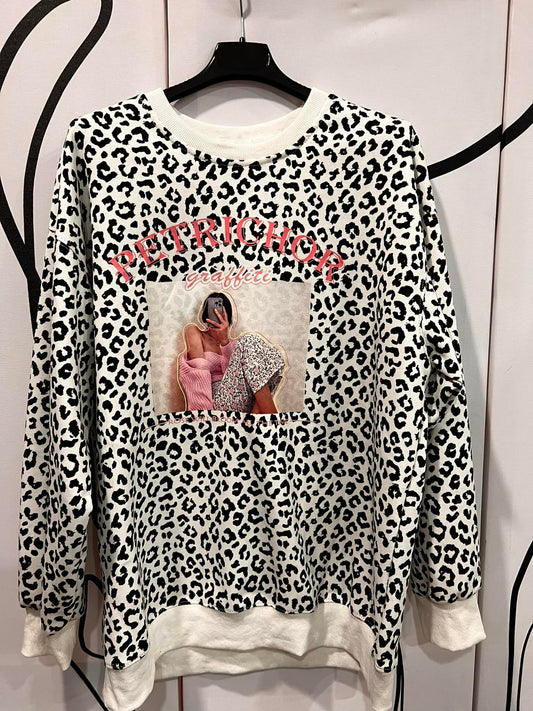 Pullover animal printed με στάμπα