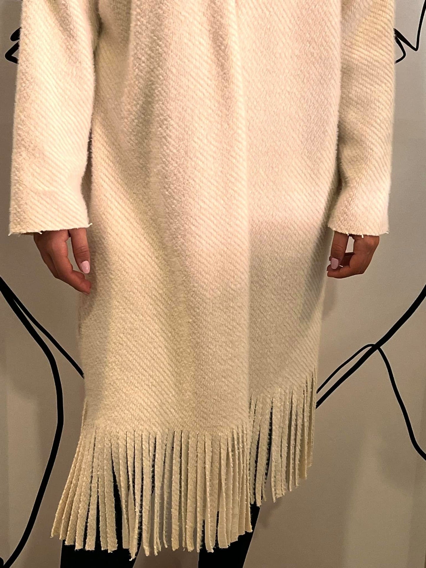 Παλτοζακέτα με κρόσσια