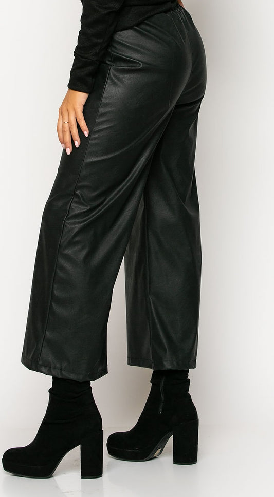 Ζιπ κιλότ δερματίνης