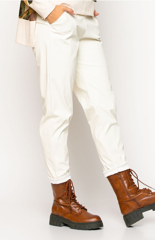 Παντελόνι casual δερματίνης