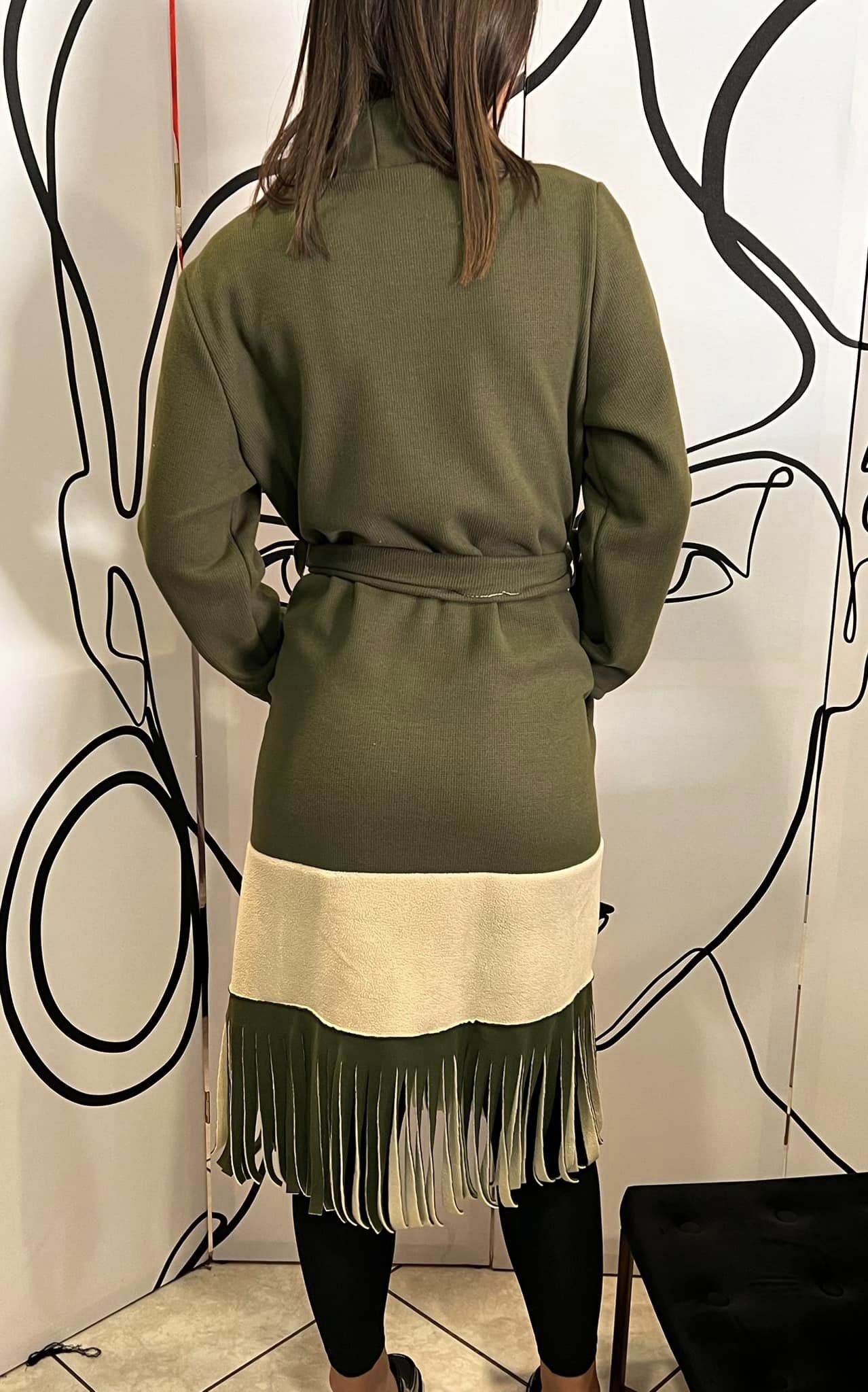 Παλτοζακέτα με κρόσσια