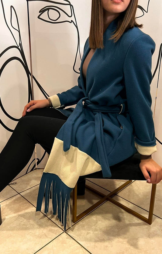 Παλτοζακέτα με κρόσσια