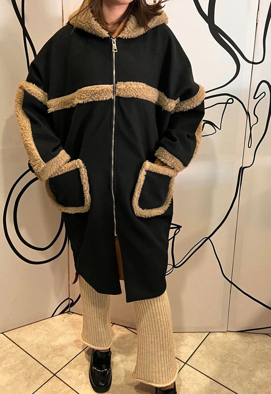 Παλτομπουφάν τσόχα - μπουκλέ