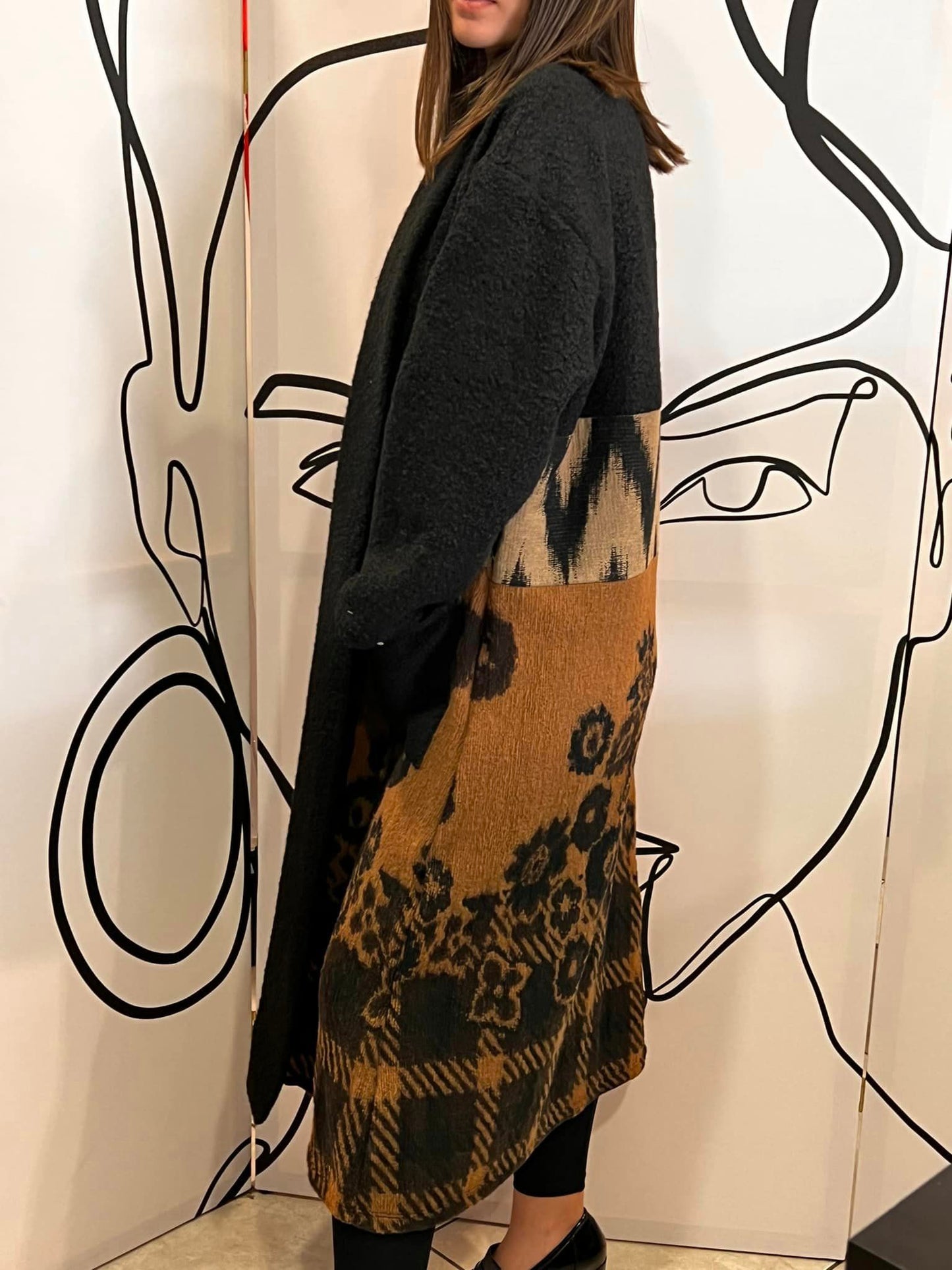 Παλτό μπουκλέ oversized