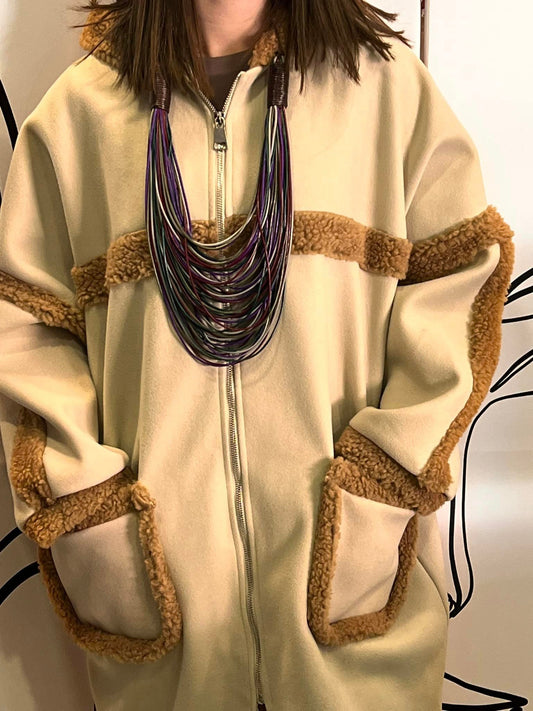 Παλτομπουφάν τσόχα - μπουκλέ