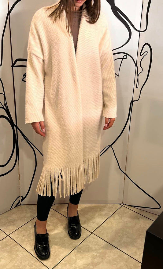 Παλτοζακέτα με κρόσσια