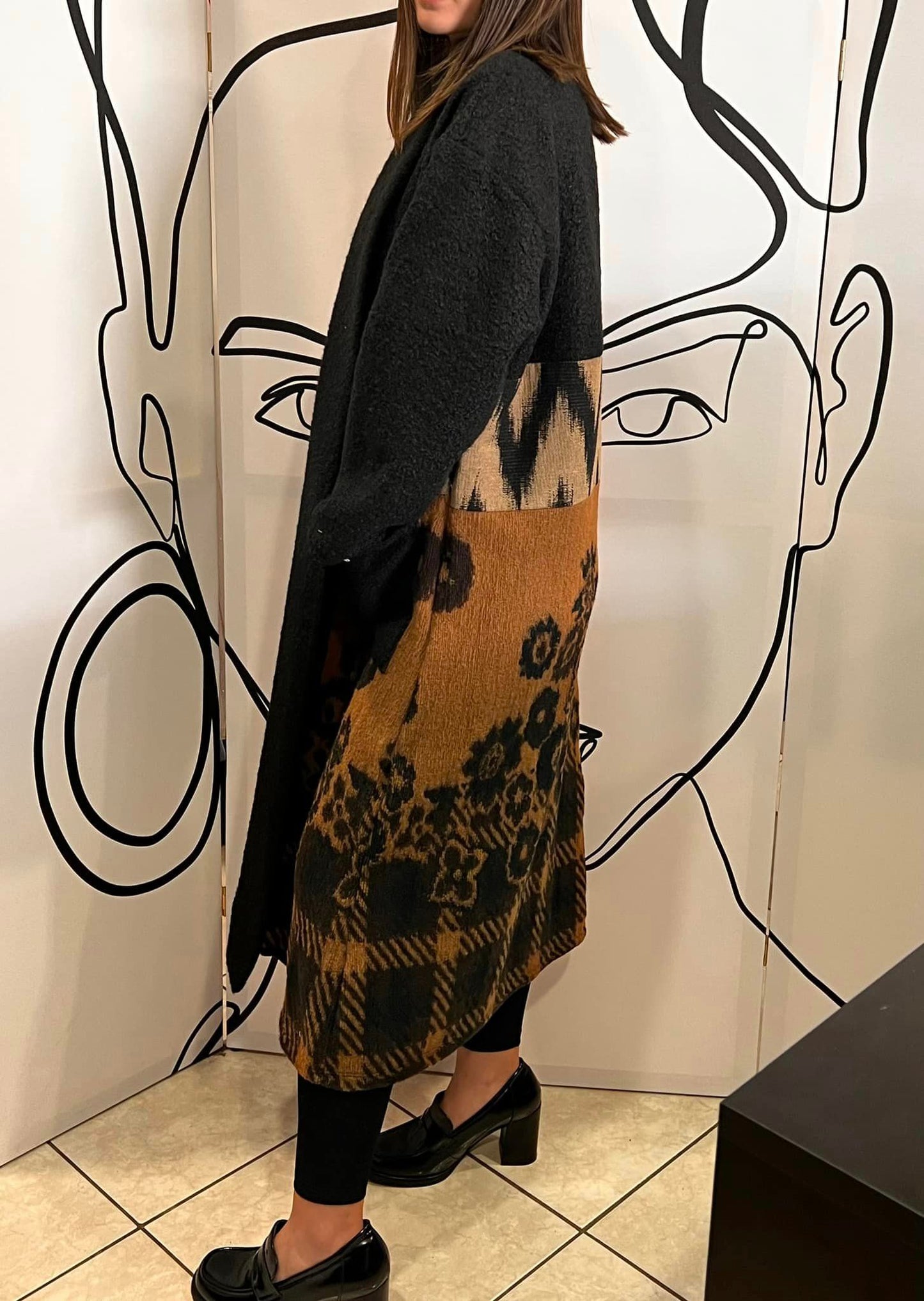 Παλτό μπουκλέ oversized