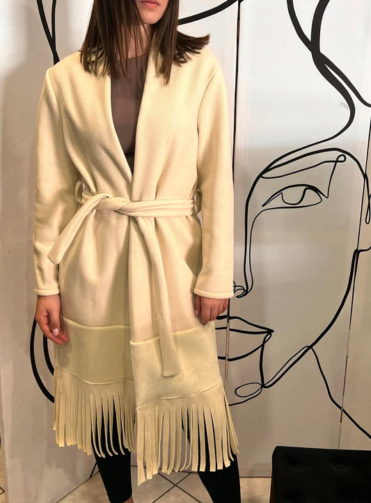 Παλτοζακέτα με κρόσσια