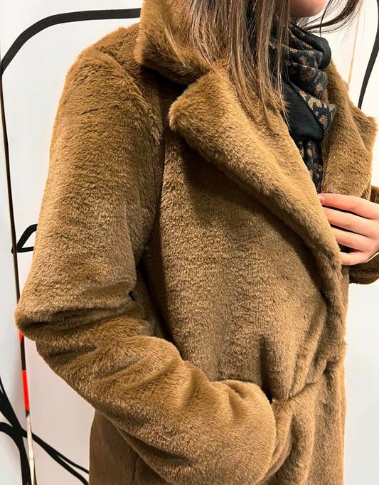 Γούνινο οικολογικό παλτό