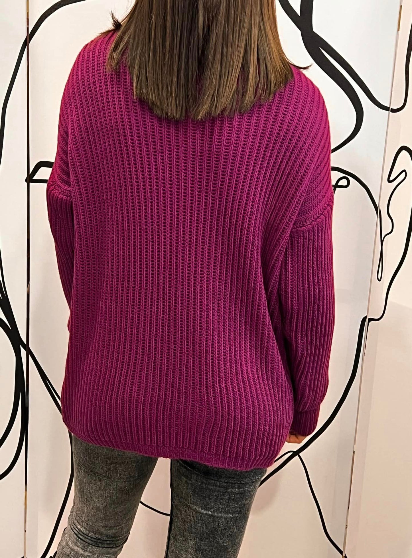 Pullover ζιβάγκο rib