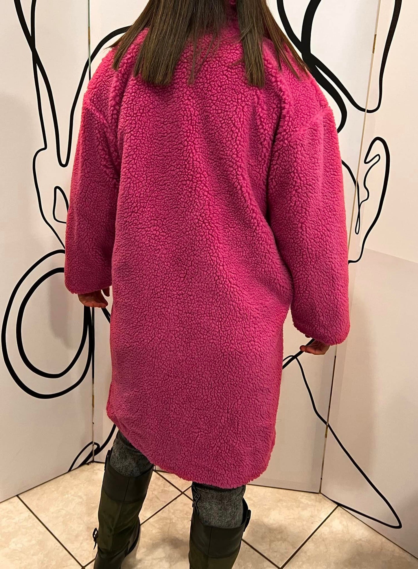 Παλτό teddy μπουκλέ