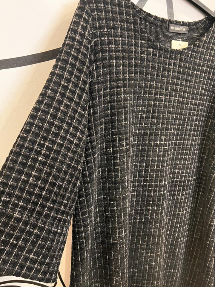 Φόρεμα midi καρό εβαζέ