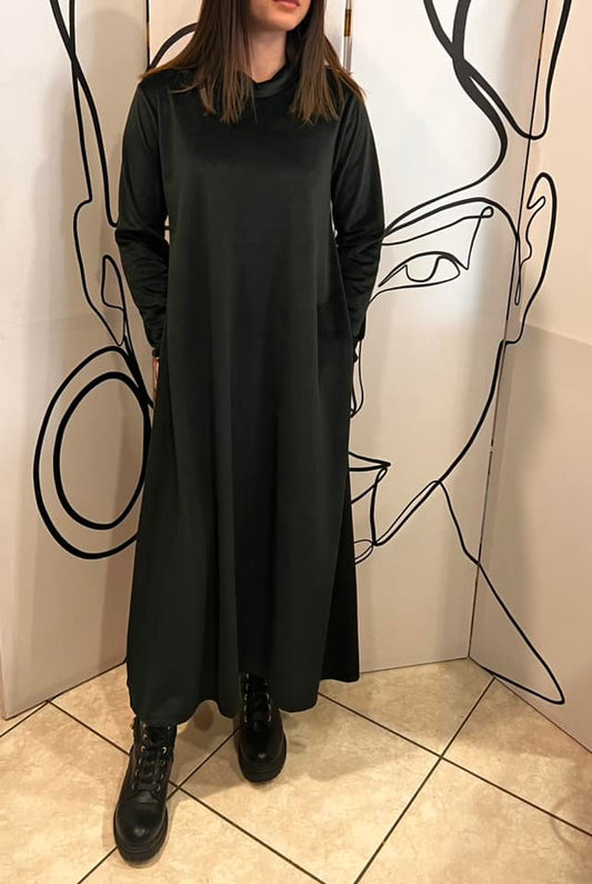 Φόρεμα maxi εβαζέ βελουτέ