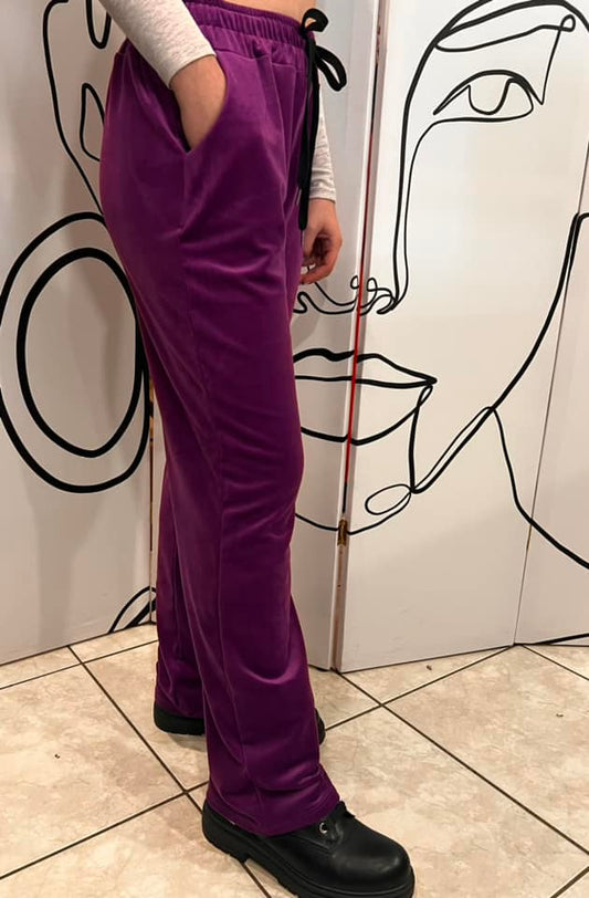 Παντελόνι φόρμας βελουτέ