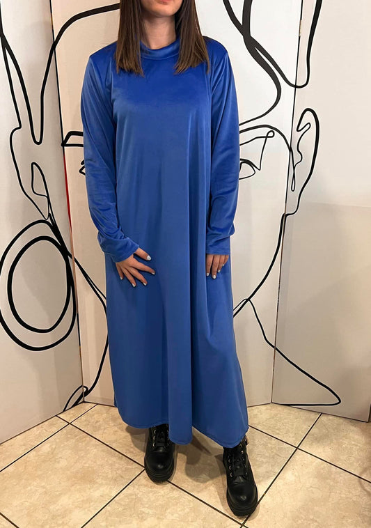 Φόρεμα maxi εβαζέ βελουτέ