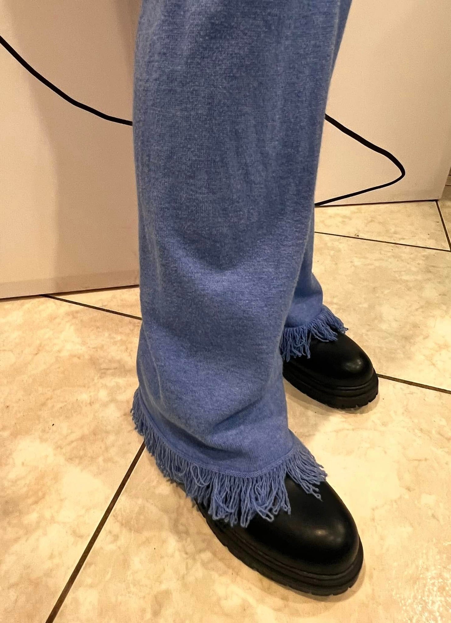 Σετ πλεκτό μπλούζα - παντελόνι