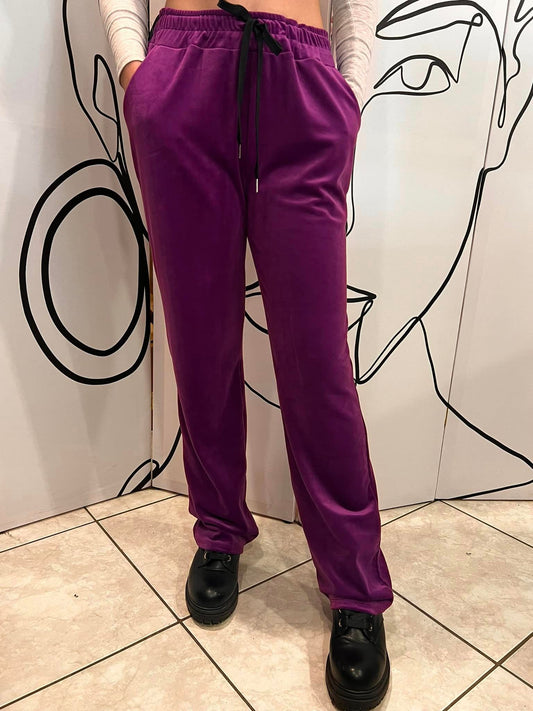 Παντελόνι φόρμας βελουτέ