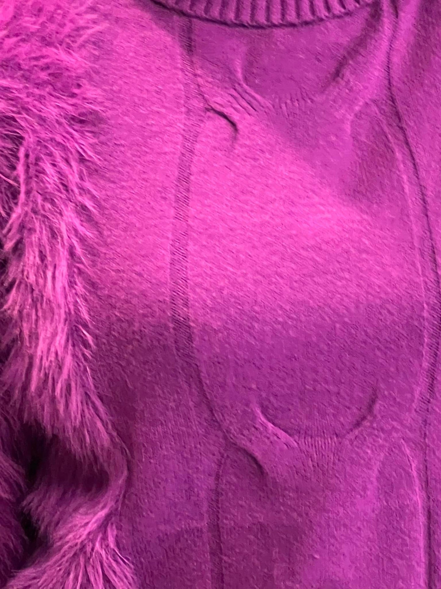 Pullover ζιβάγκο fluffy με σχέδια