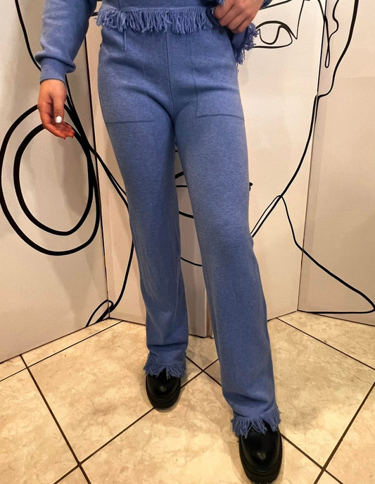 Σετ πλεκτό μπλούζα - παντελόνι