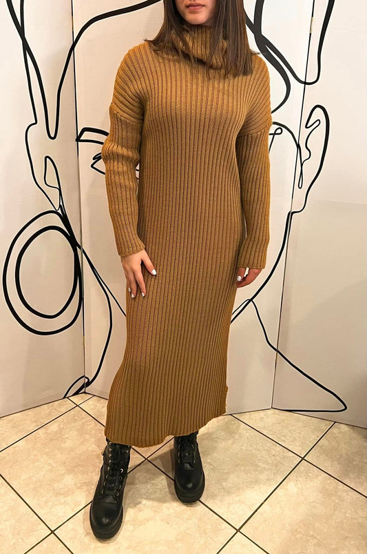 Φόρεμα maxi πλεκτό ζιβάγκο